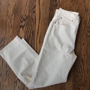 Everlane Way High Jean Ecru, Size 29 Tall